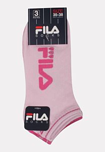 Σετ 3 ζευγάρια παιδικές χαμηλές κάλτσες Fila F1430 σε ροζ-πολύχρωμα χρώματα


