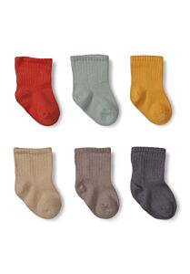 Κάλτσες Bebe από οργανικό βαμβάκι Biorganic Happy Colors 6 Τεμ