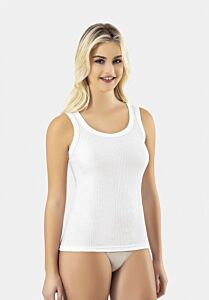 Φανελάκι γυναικείο Rib αμάνικο Kota White