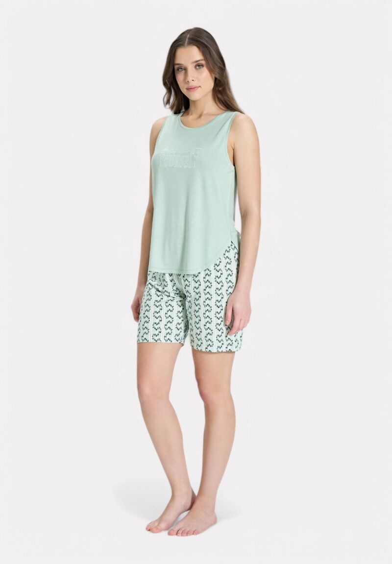 Σετ Πιτζάμας Pijadore "Believe in Yourself" – Πράσινο