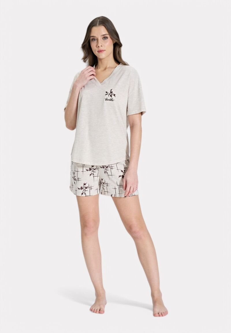 Γυναικεία Καλοκαιρινή Πιτζάμα Breathe 100% Βαμβακερή Pijadore Μπεχ