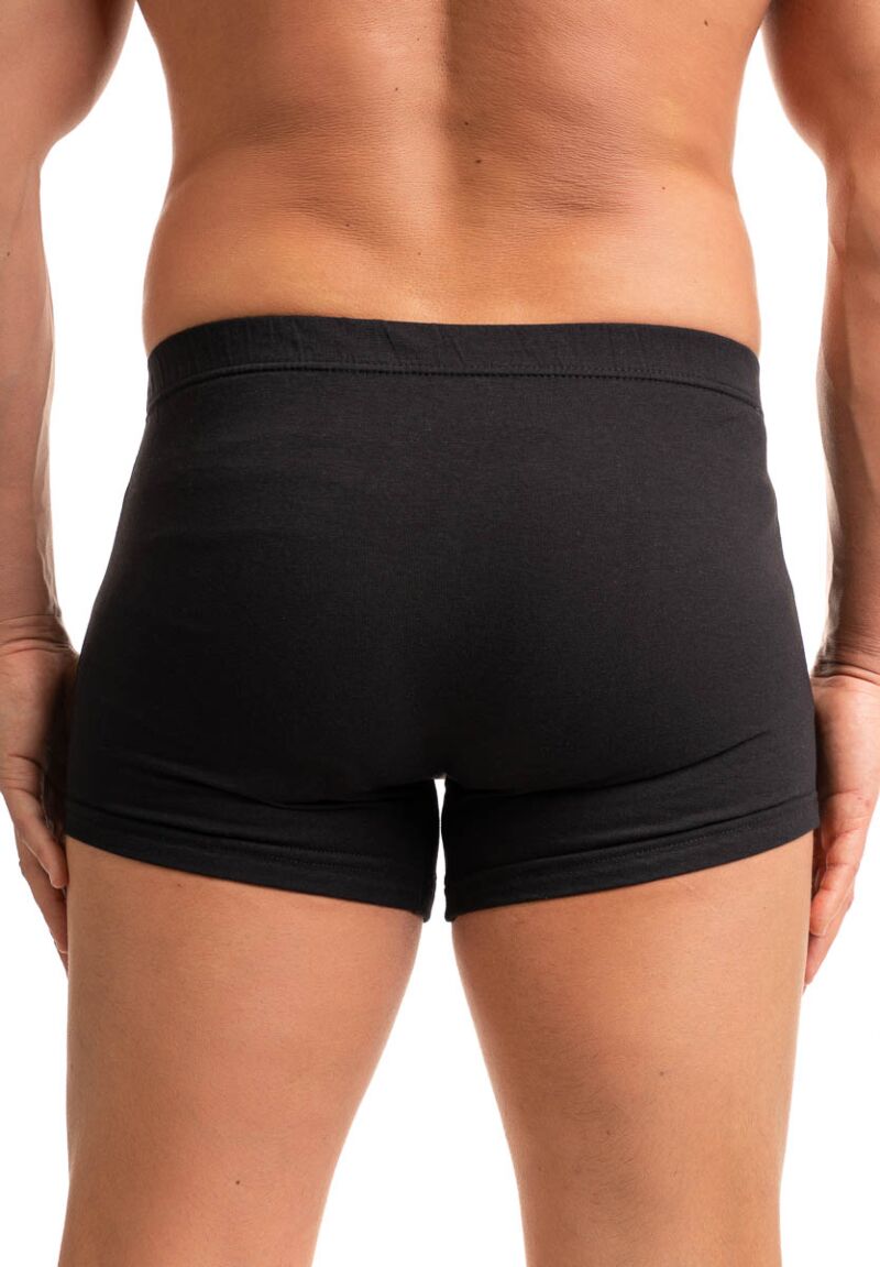 Ανδρικό μποξεράκι Giorgio εφαρμοστό μαύρο βαμβάκι λύκρα