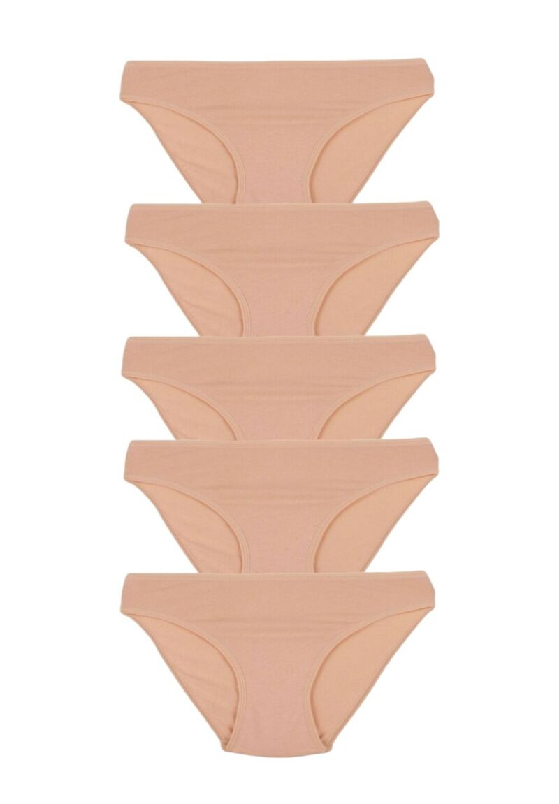 Σλιπ Mini μονόχρωμο Sexen Beige Aurelia σε οικονομική συσκευασία 5 Τεμ.