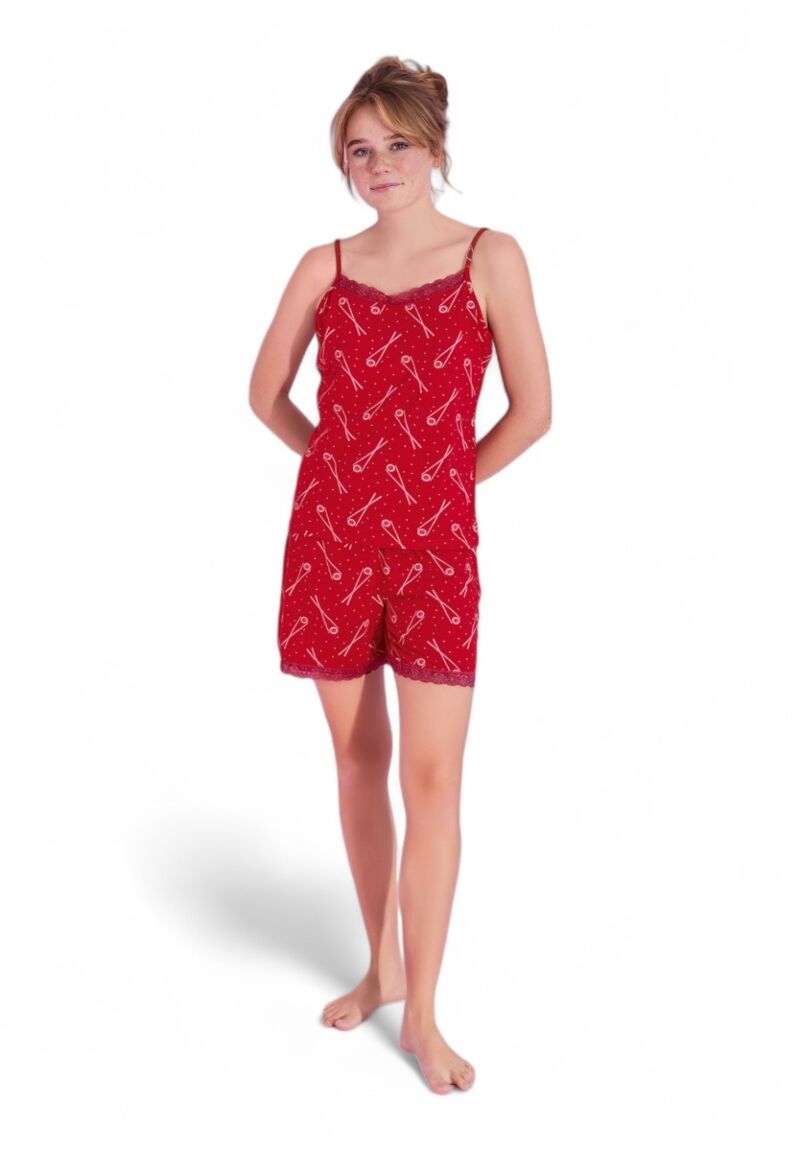 Πιτζάμα γυναικεία με σορτσάκι PijaMood Chopsticks