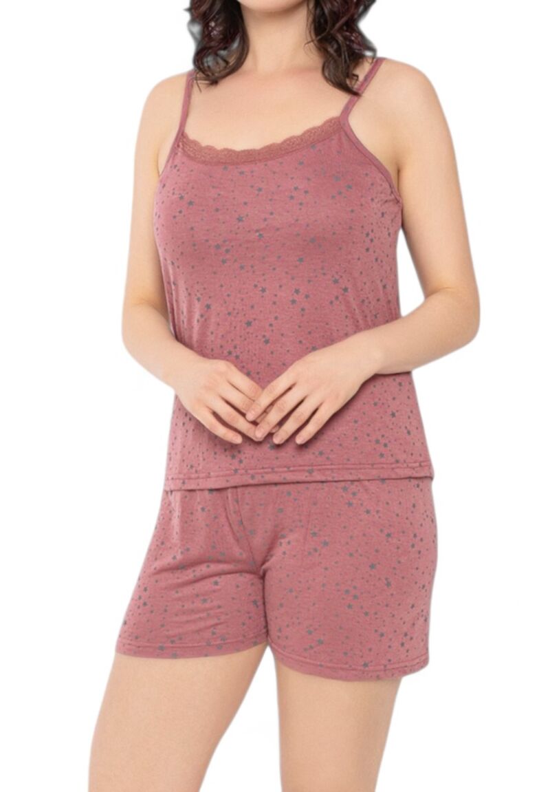 Πιτζάμα γυναικεία με σορτσάκι PijaMood Puce Pink