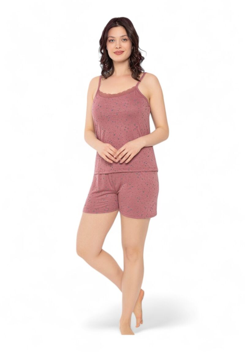 Πιτζάμα γυναικεία με σορτσάκι PijaMood Puce Pink