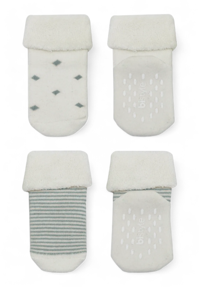 Κάλτσες βρεφικές πετσετέ με τάπες Winter Biorganic 2 Τεμ.