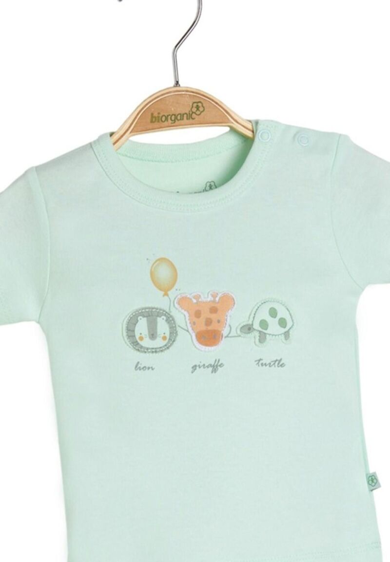 Βρεφική Φόρμα Με Σορτσάκι Biorganic Travel Zoo 