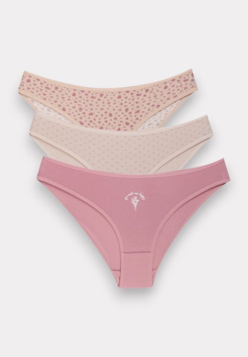 Σλιπ γυναικεία βαμβακερά Sunny Day Berrak 3 Τεμ.