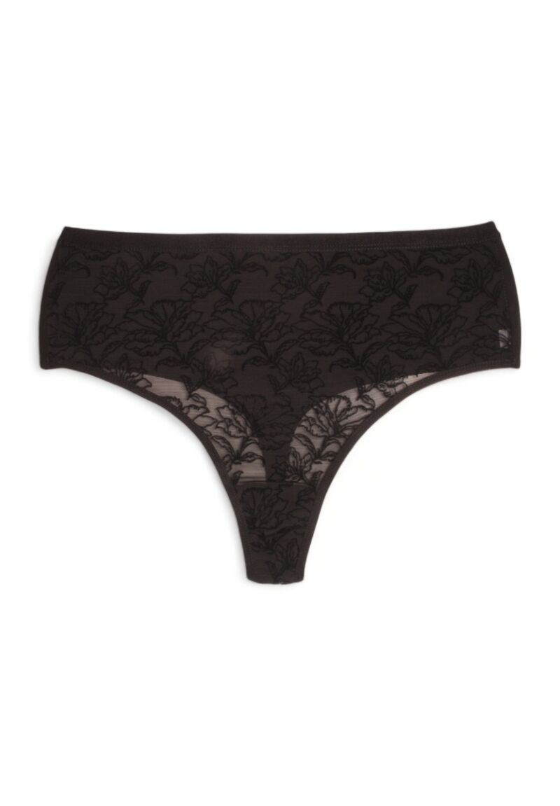 Στρινγκ ψηλόμεσο με δαντέλα Berrak