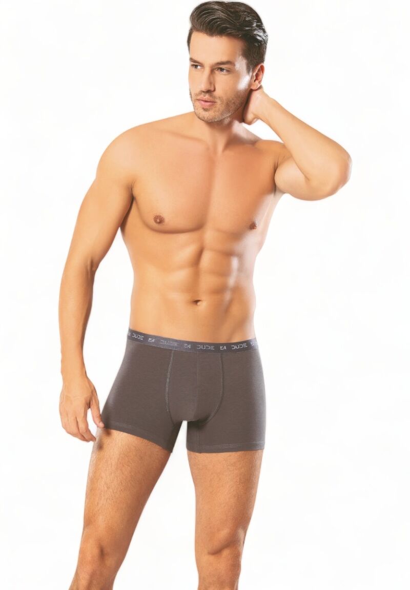 Boxer ανδρικό βαμβακερό 4DUDE με μαλακό εξωτερικό λάστιχο