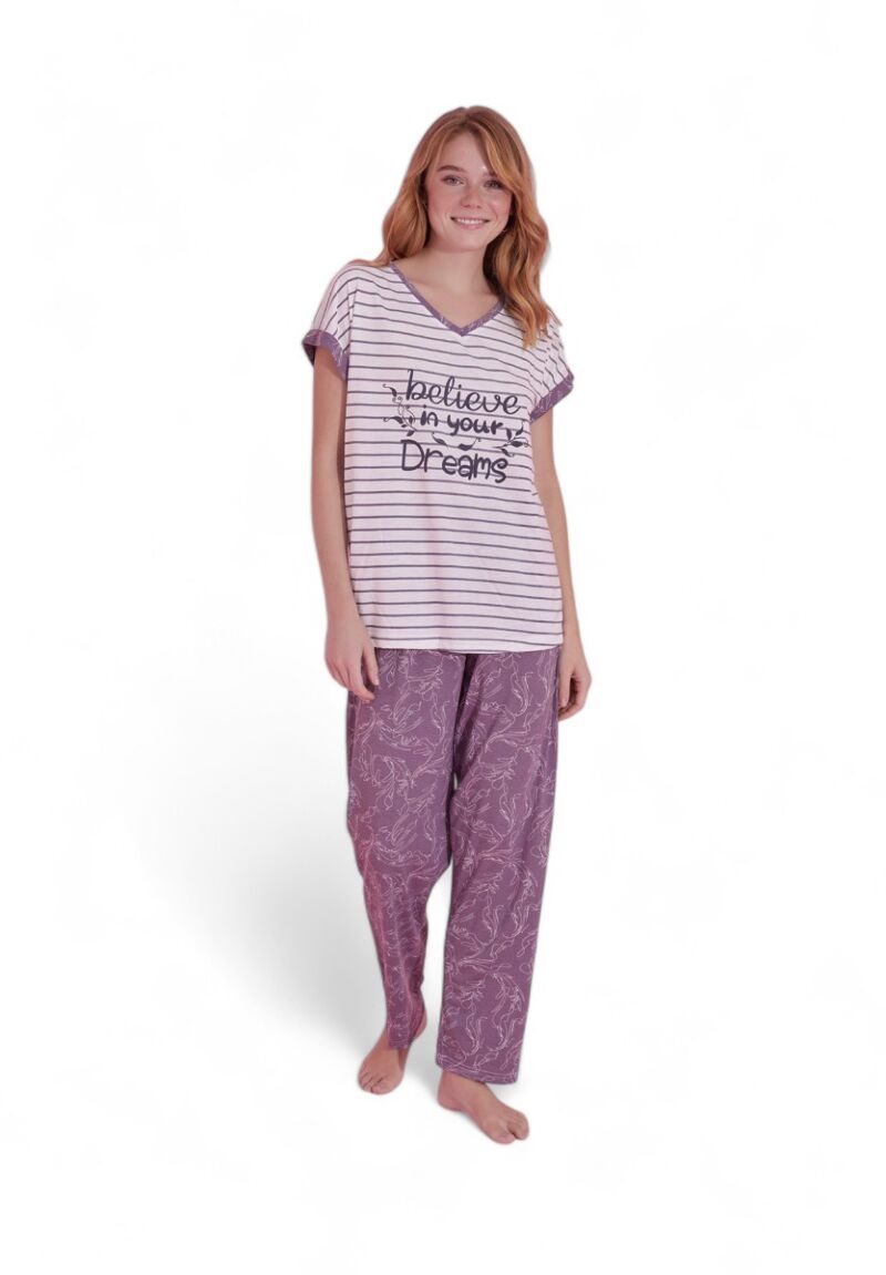 Πιτζάμα γυναικεία μακρύ παντελόνι PijaMood Dreams