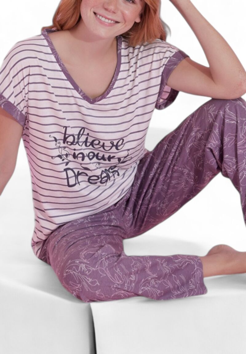 Πιτζάμα γυναικεία μακρύ παντελόνι PijaMood Dreams