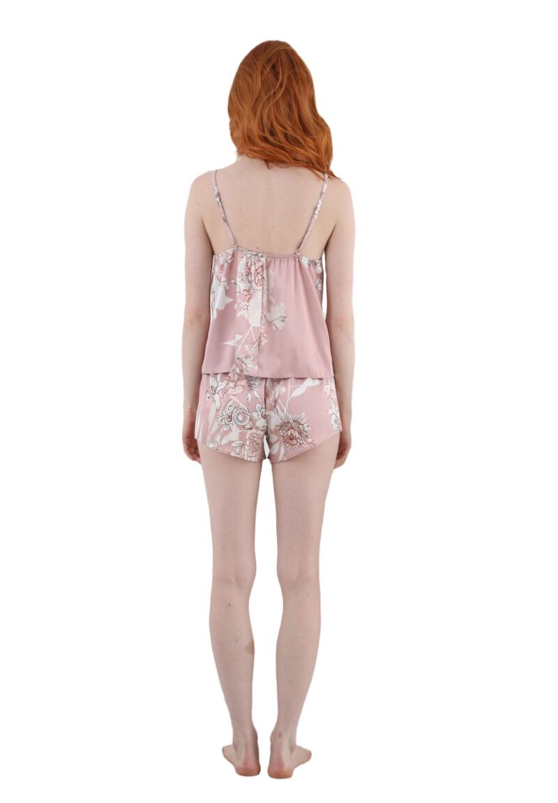 Πιτζάμα γυναικεία με σορτσάκι σατέν Love Romance