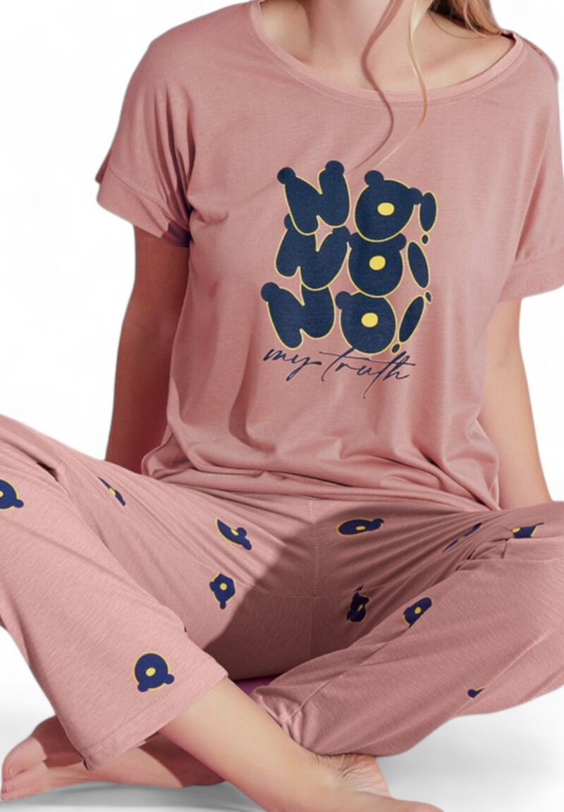 Πιτζάμα γυναικεία μακρύ παντελόνι PijaMood No