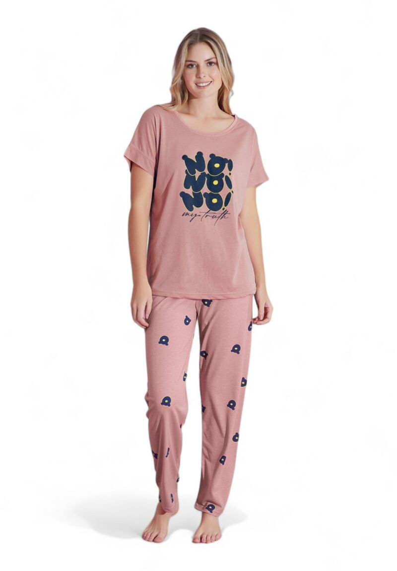 Πιτζάμα γυναικεία μακρύ παντελόνι PijaMood No