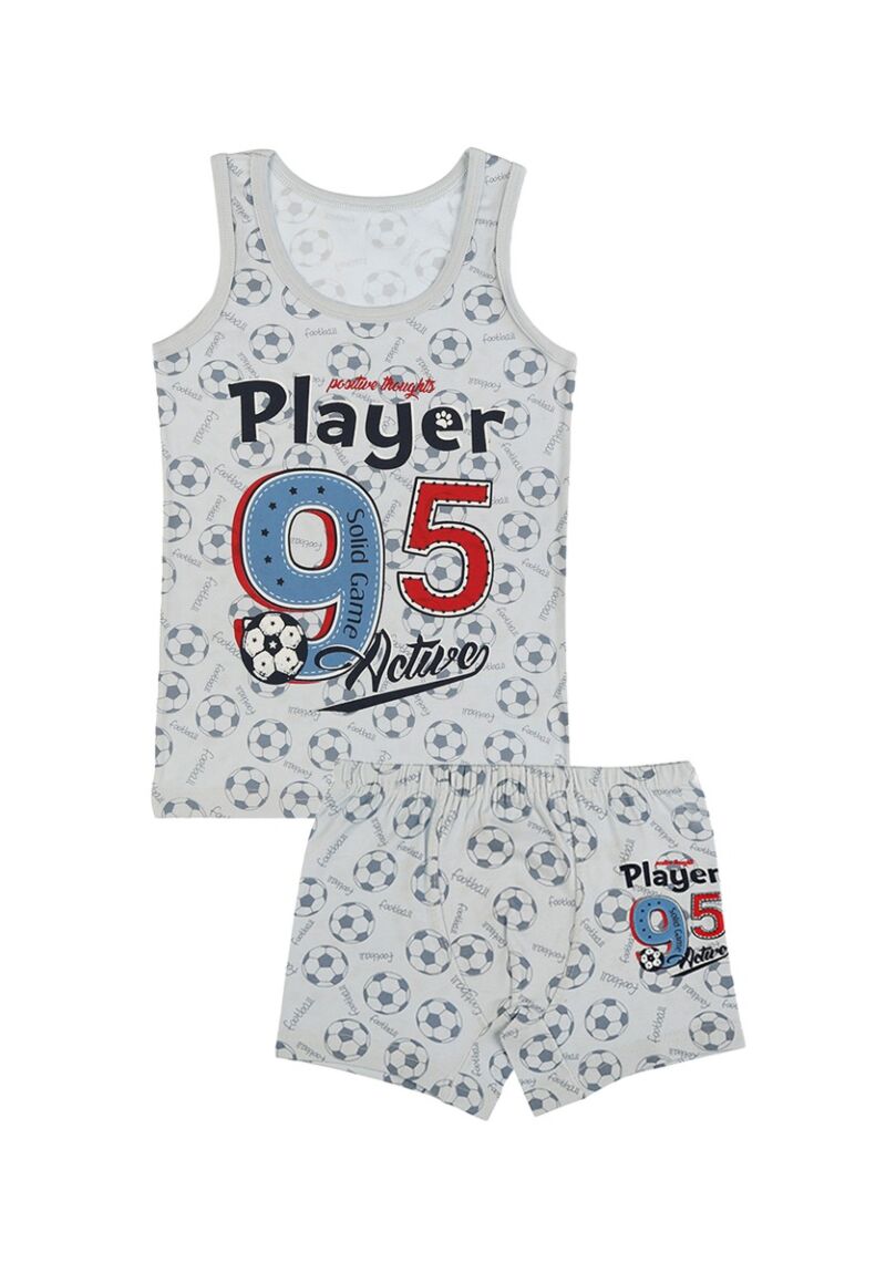 Σετ φανελάκι μποξεράκι παιδικό Football Γαλάζιο