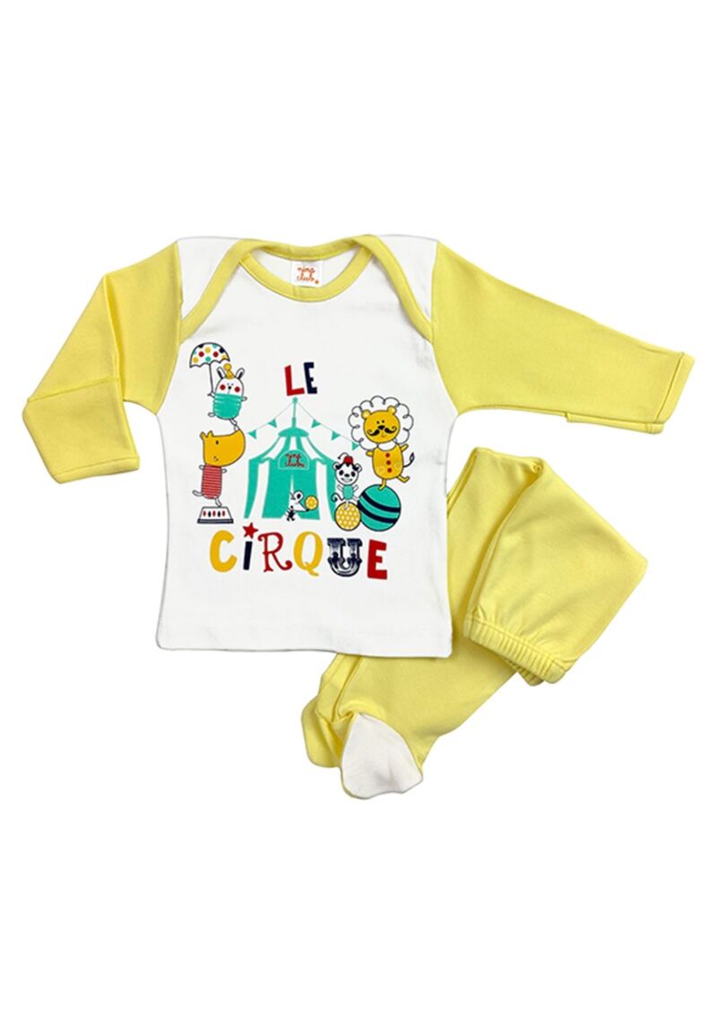 Πιτζαμάκι βρεφικό Nina Club με Unisex τύπωμα