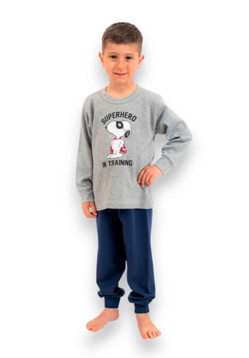 Πιτζάμα παιδική Nina Club Super Hero Grey