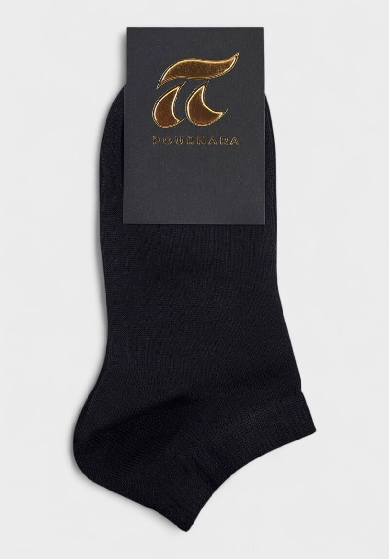Γυναικείο Καλτσάκι Pournara Μαύρο - Βαμβακερό, Ελαστικό, Άνετο
