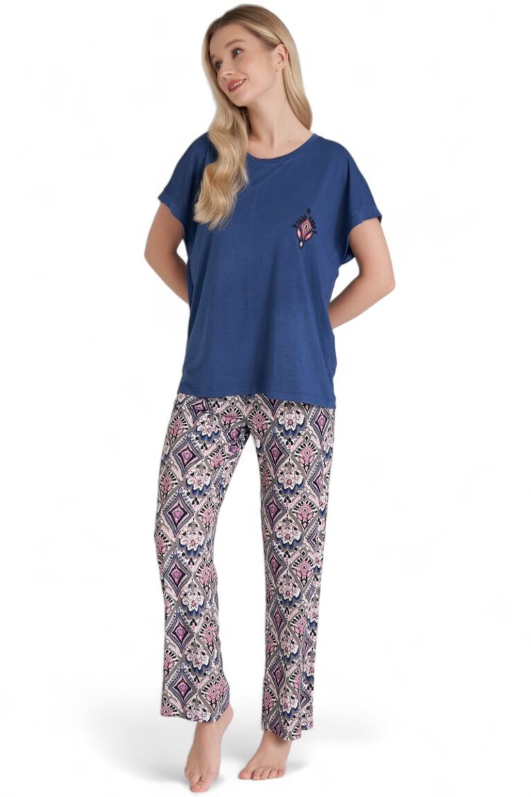 Πιτζάμα γυναικεία βισκόζ Pijadore Ethnik