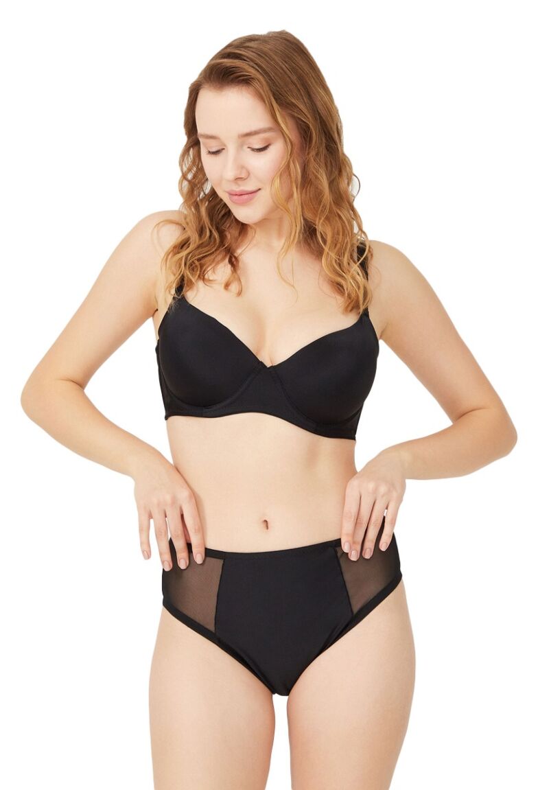 Σετ σουτιέν με ψηλόμεσο Brazil Diana Black