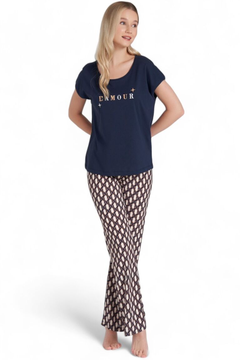 Πιτζάμα γυναικεία βισκόζ Pijadore L'amour
