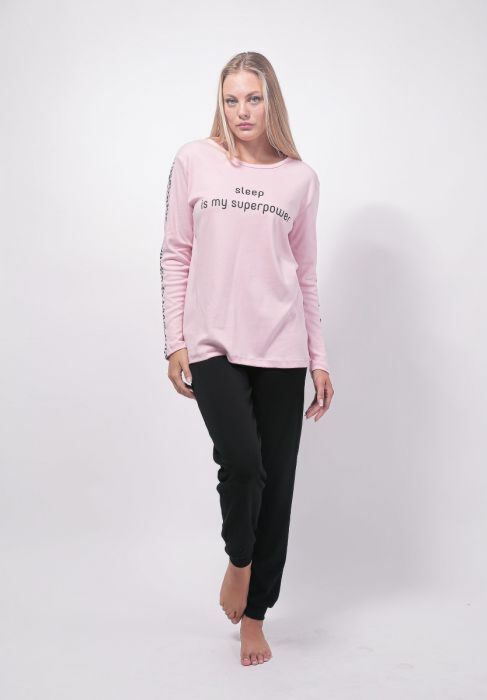 Πιτζάμα γυναικεία Pink With Leo Cherry Underwear