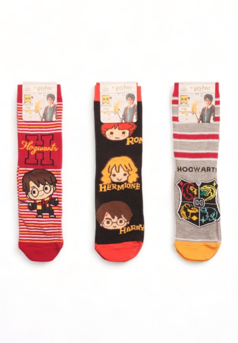 Κάλτσες παιδικές οικονομικό πακέτο Harry Poter 3 Τεμ.