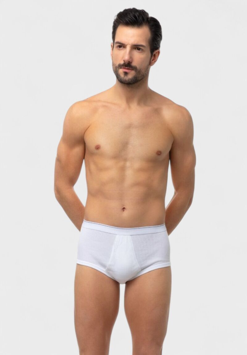 Ανδρικό σλιπ ψηλόμεσο Classic Minerva με μπροστινό άνοιγμα