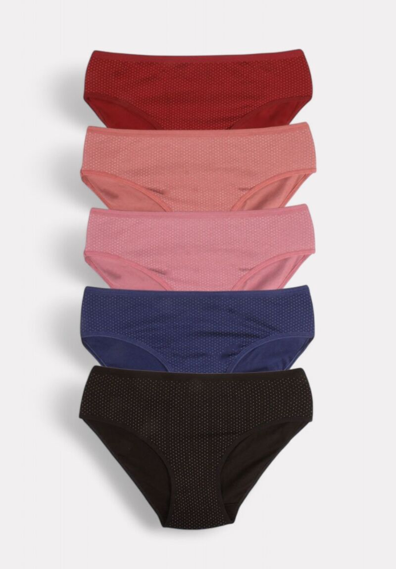 Σλίπ Midi ψηλοκάβαλα Sexen Little Dots Amelia 5 τεμ. 