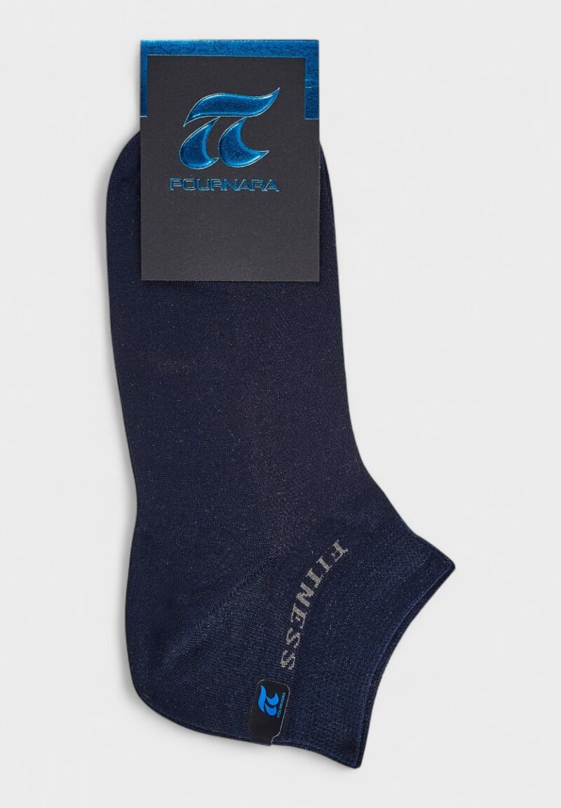 Unisex καλτσάκι Pournara μπλε fitness με ελαστική διχτυωτή πλέξη