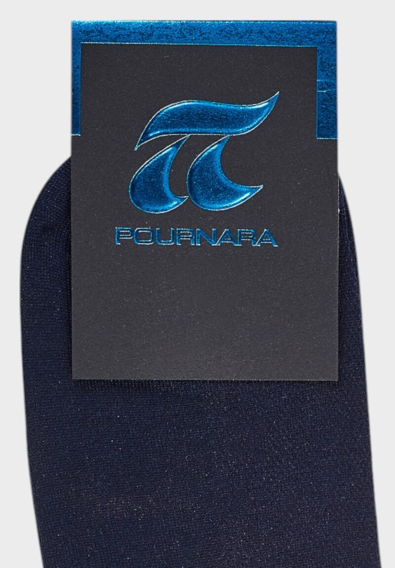 Unisex καλτσάκι Pournara μπλε fitness με ελαστική διχτυωτή πλέξη