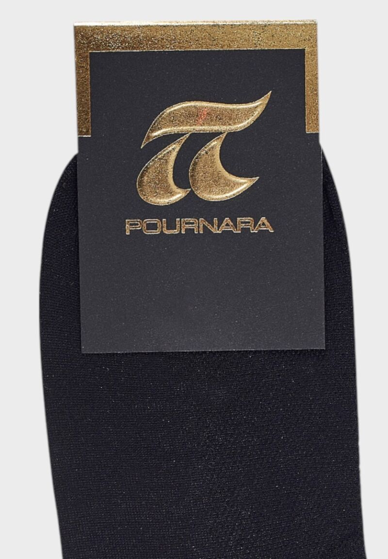 Unisex καλτσάκι Pournara μαύρο fitness με ελαστική διχτυωτή πλέξη