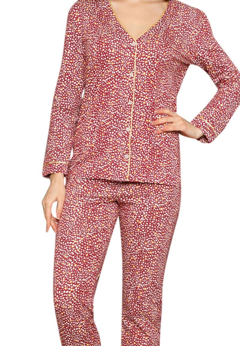 Πιτζάμα γυναικεία με κουμπιά Party