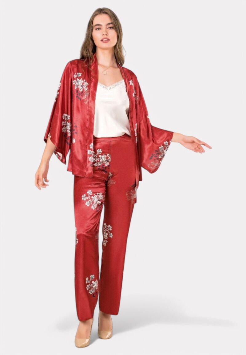 Σετ Ρόμπα - Πιτζάμα σατέν Night In Satin