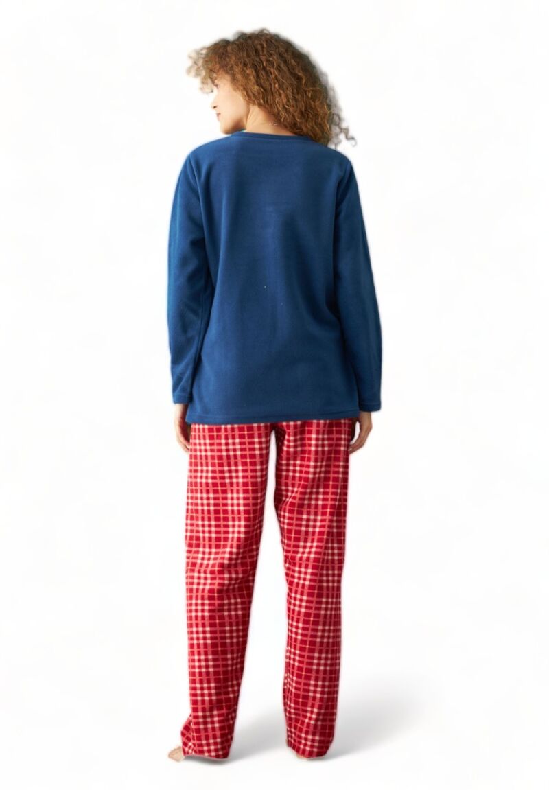 Πιτζαμα γυναικεία Fleece Siyah Inci Elf