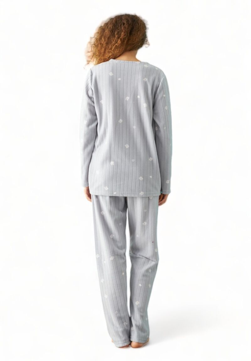 Πιτζαμα γυναικεία Fleece Siyah Inci Bear Love