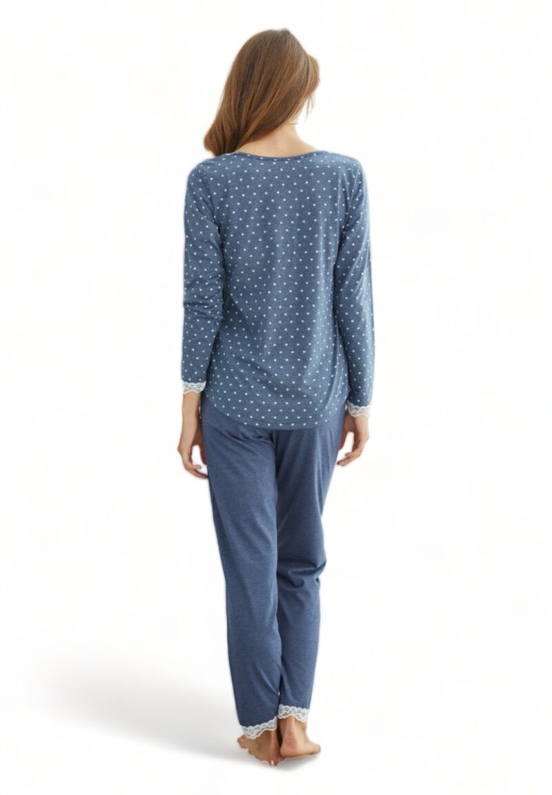 Πιτζάμα γυναικεία βαμβακερή Sexen Blue Dreams