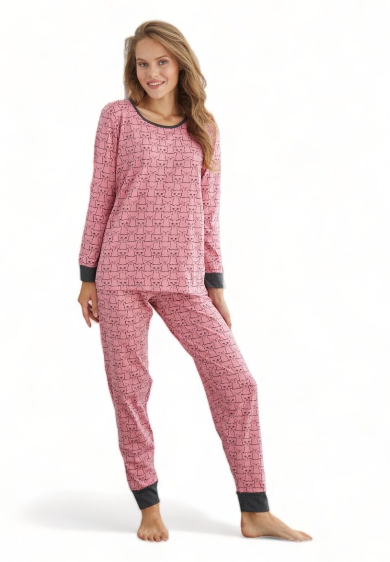 Πιτζάμα γυναικεία βαμβακερή Sexen Cats