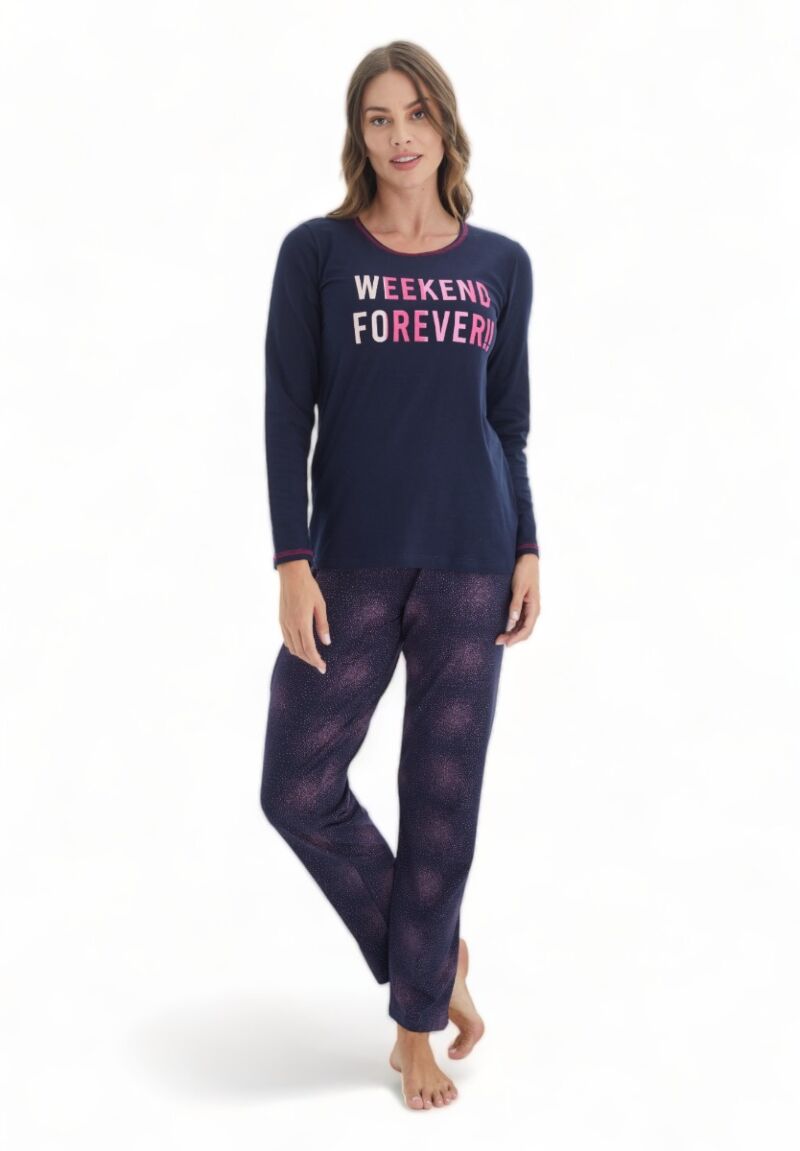 Πιτζάμα γυναικεία βαμβακερή Sexen Weekend Forever