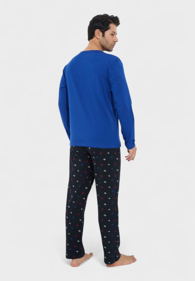 Ανδρική Πιτζάμα Βαμβακερή Siyah Inci RelaxTime