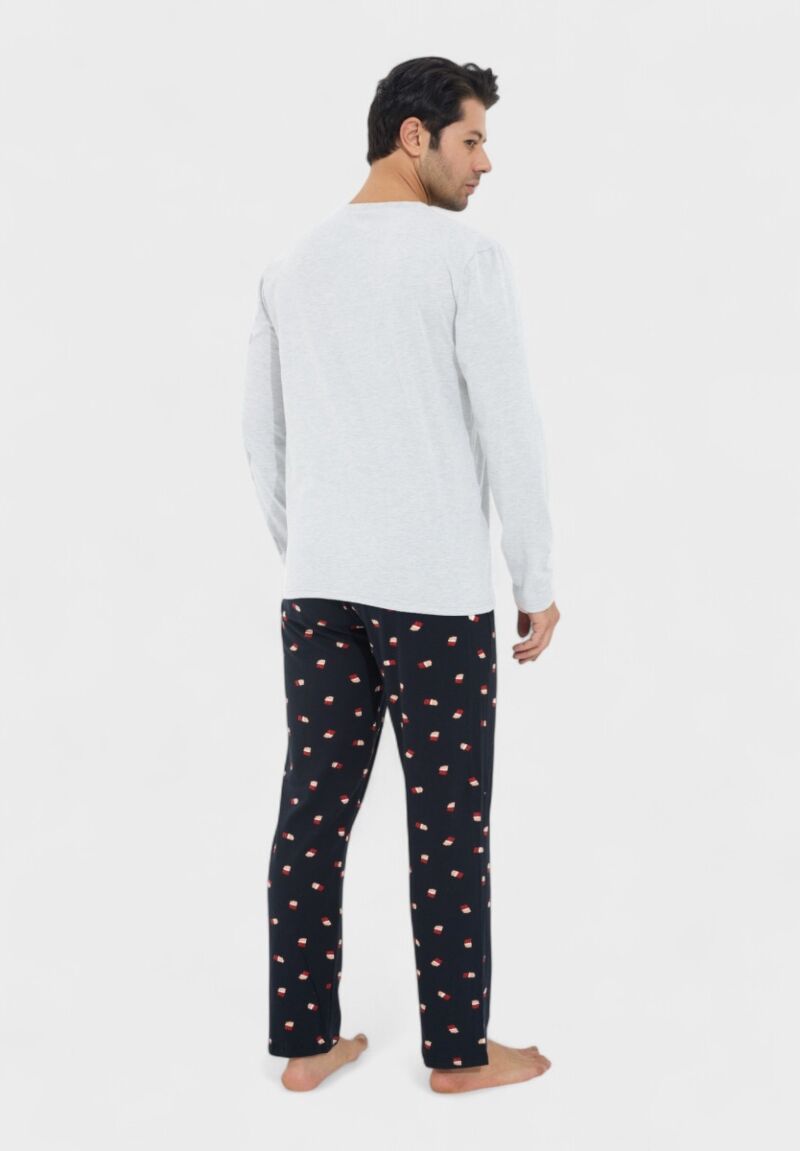 Ανδρική Πιτζάμα Βαμβακερή  Siyah Inci Chocolate