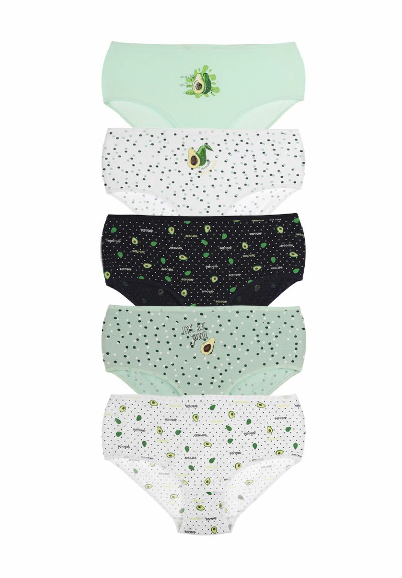 Σλιπ Midi 3/4 ψηλοκάβαλα Avocado Lover 5 τεμ.