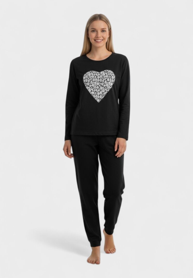 Γυναικεία Βαμβακερή Πιτζάμα Cherry Underwear Heartbeat Cozy