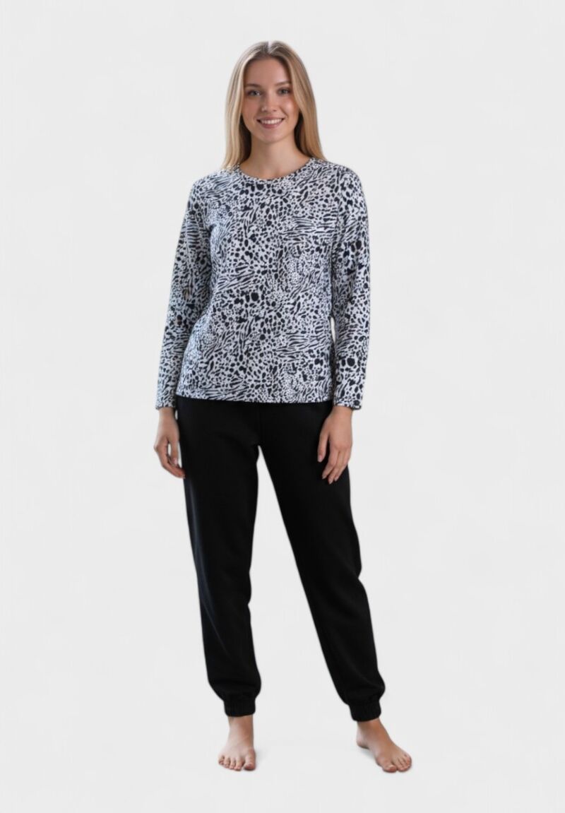 Γυναικεία Βαμβακερή Πιτζάμα Cherry Underwear Wild Spirit Light Blue