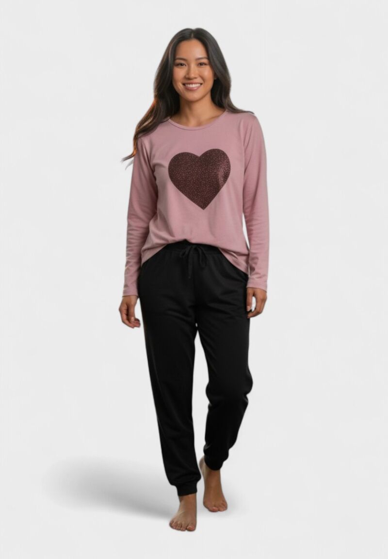 Γυναικεία Βαμβακερή Πιτζάμα Cherry Underwear Heart