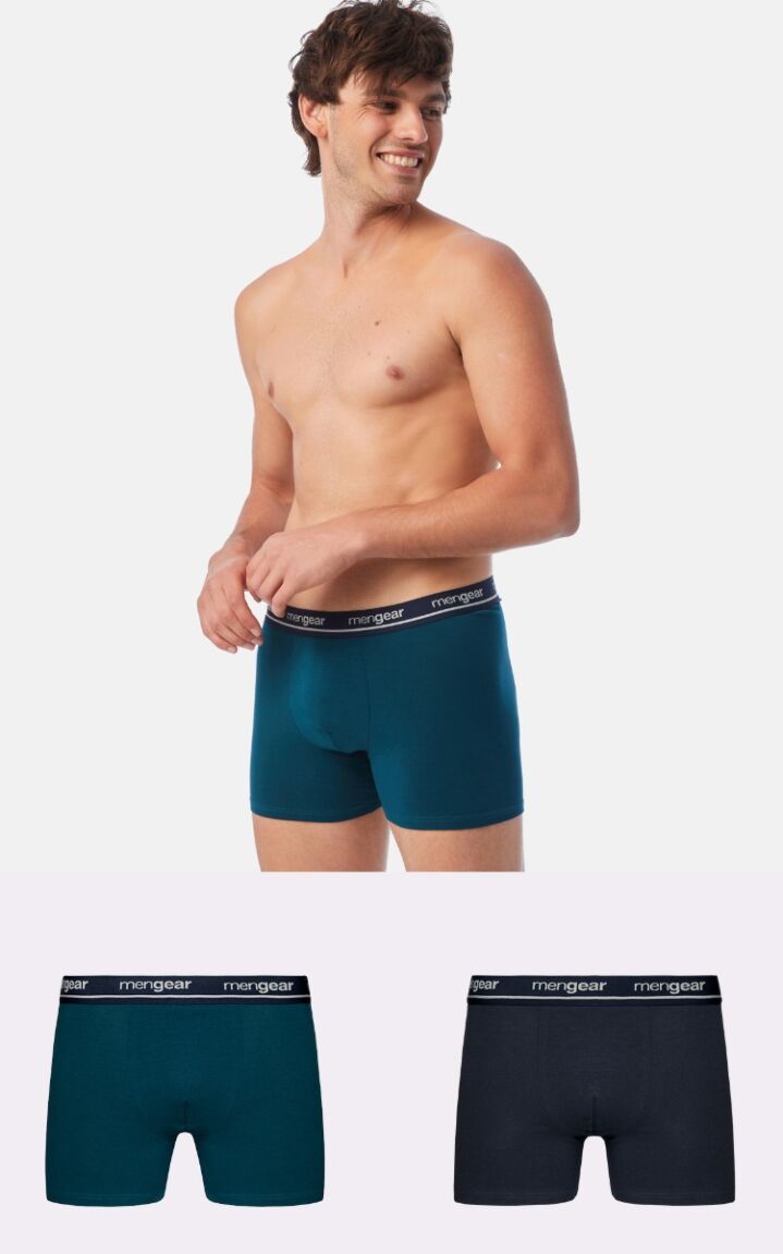 Ανδρικό Boxer Μονόχρωμο Minerva Mengear 2τμχ