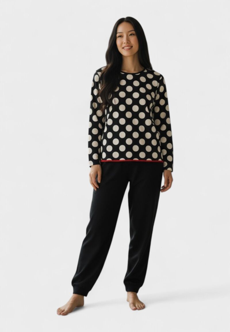 Γυναικεία Βαμβακερή Πιτζάμα Cherry Underwear Polka Night