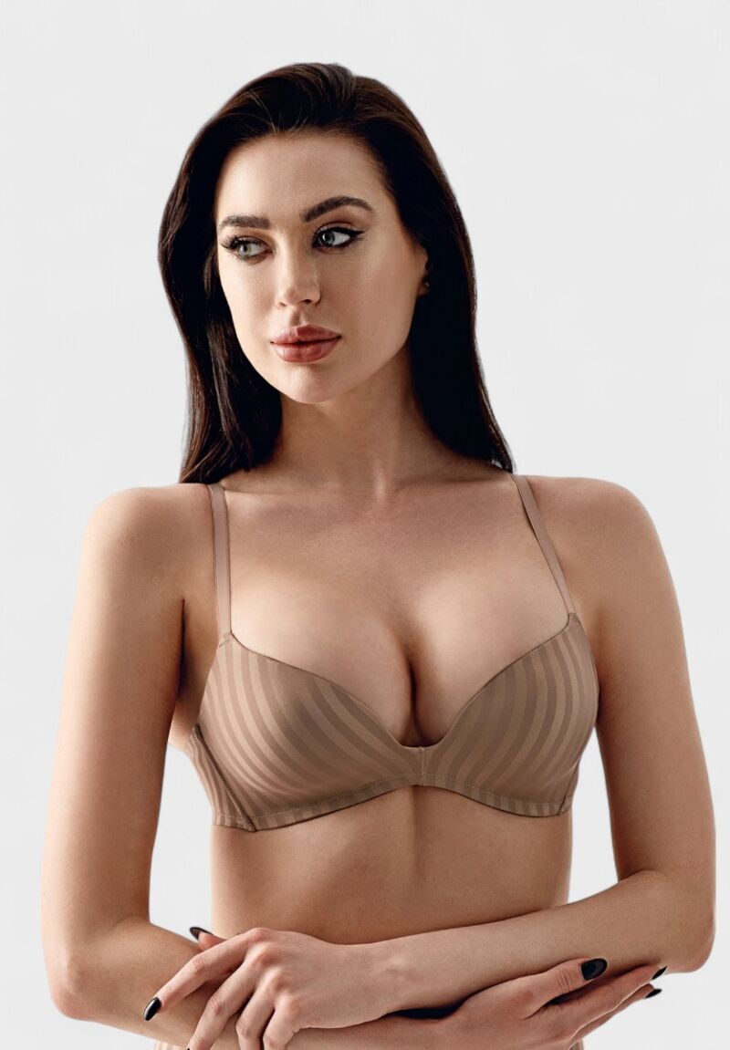 Σουτιέν Γυναικείο New Bra Lingerie Χωρίς Ενίσχυση Cappucino